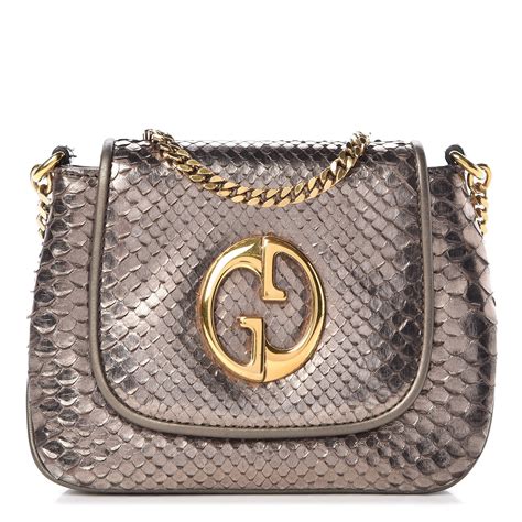 gucci 1973 mini python|Gucci Python Small 1973 Handle Bag .